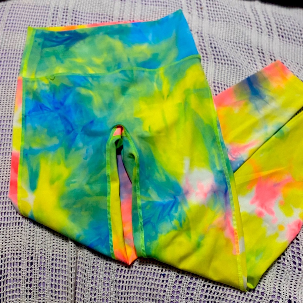 Zenana Tie-Dye Leggings Med Style: NSP-6112D4 Ladies Full Length Stretchy